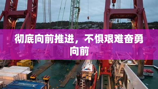 彻底向前推进，不惧艰难奋勇向前