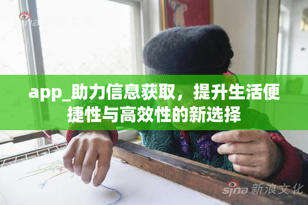 app_助力信息获取，提升生活便捷性与高效性的新选择