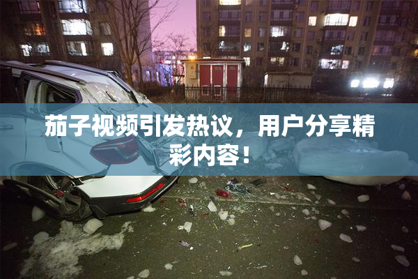 茄子视频引发热议，用户分享精彩内容！