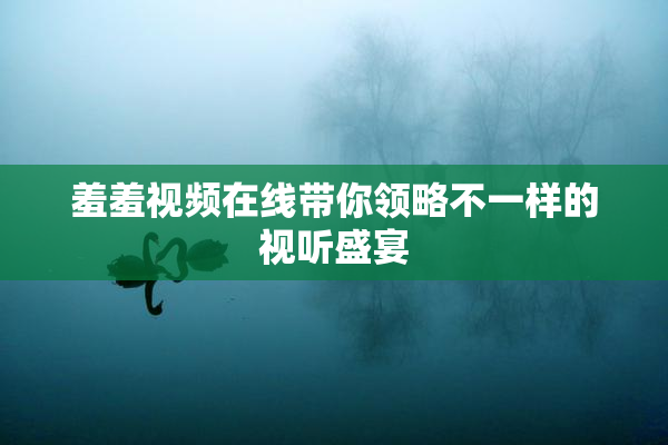 羞羞视频在线带你领略不一样的视听盛宴