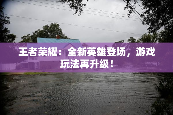 王者荣耀：全新英雄登场，游戏玩法再升级！