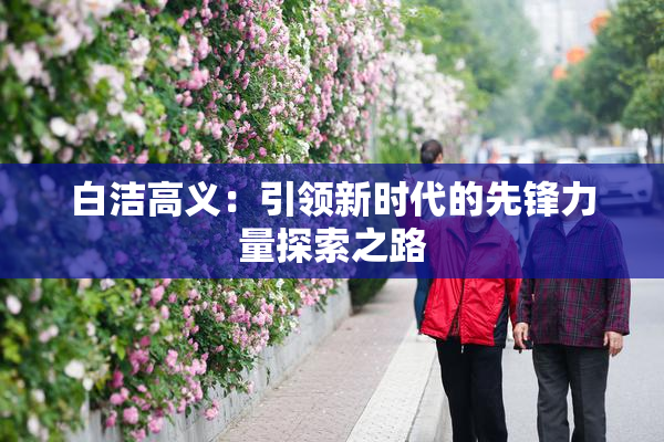 白洁高义：引领新时代的先锋力量探索之路