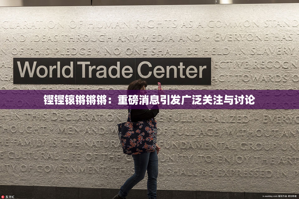 铿铿锿锵锵锵：重磅消息引发广泛关注与讨论