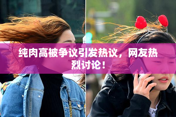 纯肉高被争议引发热议，网友热烈讨论！