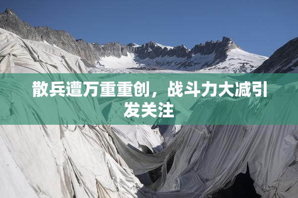 散兵遭万重重创，战斗力大减引发关注
