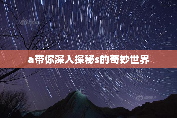 a带你深入探秘s的奇妙世界