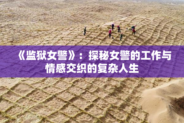 《监狱女警》：探秘女警的工作与情感交织的复杂人生