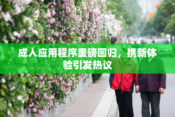 成人应用程序重磅回归，携新体验引发热议