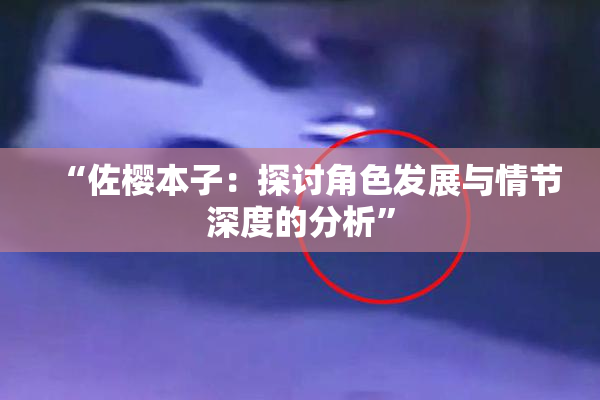 “佐樱本子：探讨角色发展与情节深度的分析”