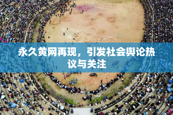 永久黄网再现，引发社会舆论热议与关注