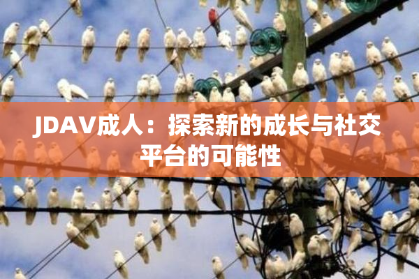 JDAV成人：探索新的成长与社交平台的可能性