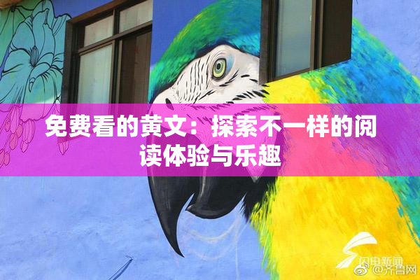 免费看的黄文：探索不一样的阅读体验与乐趣