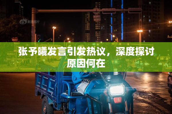 张予曦发言引发热议，深度探讨原因何在