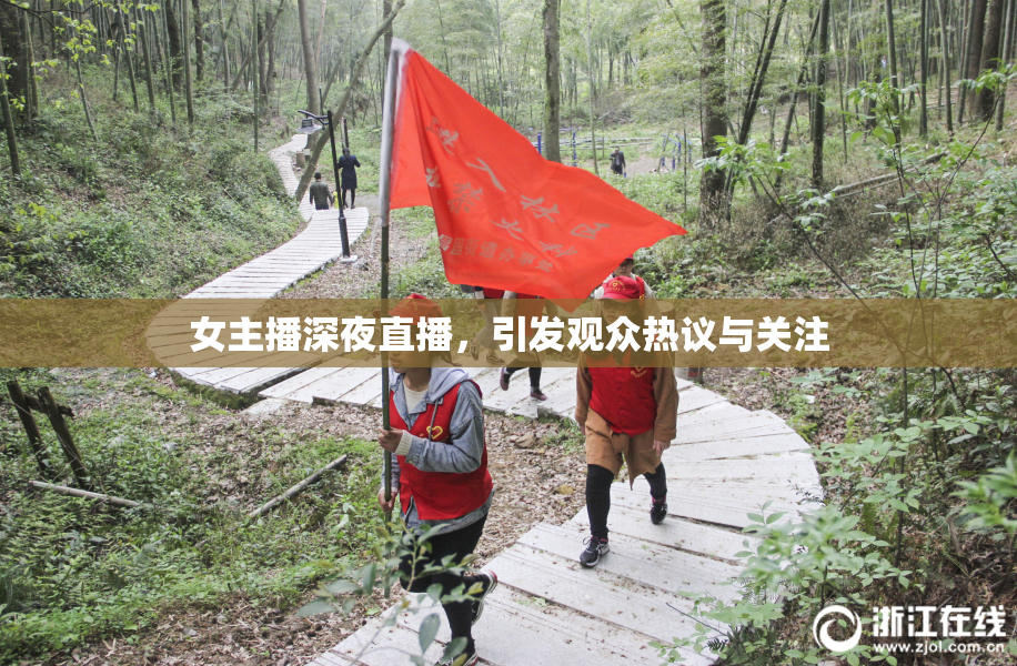 女主播深夜直播，引发观众热议与关注