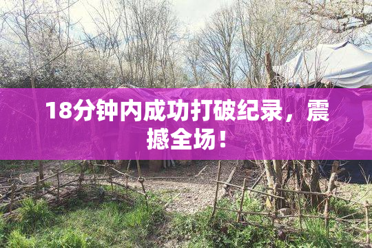 18分钟内成功打破纪录，震撼全场！