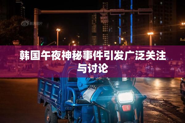韩国午夜神秘事件引发广泛关注与讨论