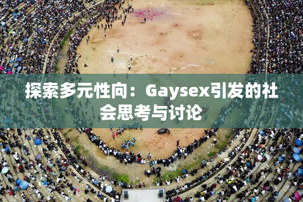 探索多元性向：Gaysex引发的社会思考与讨论