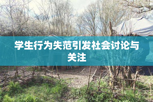 学生行为失范引发社会讨论与关注