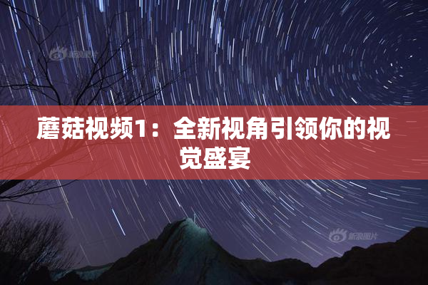 蘑菇视频1：全新视角引领你的视觉盛宴