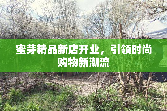 蜜芽精品新店开业，引领时尚购物新潮流
