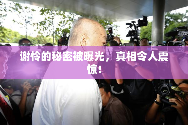 谢怜的秘密被曝光，真相令人震惊！