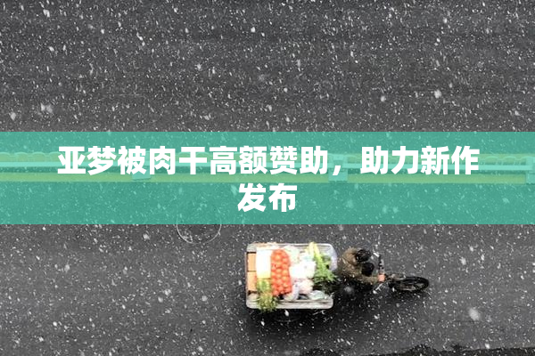 亚梦被肉干高额赞助，助力新作发布