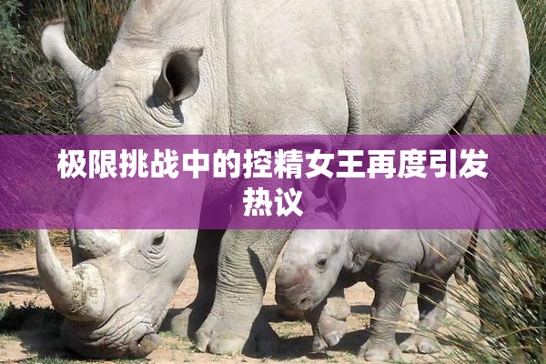极限挑战中的控精女王再度引发热议