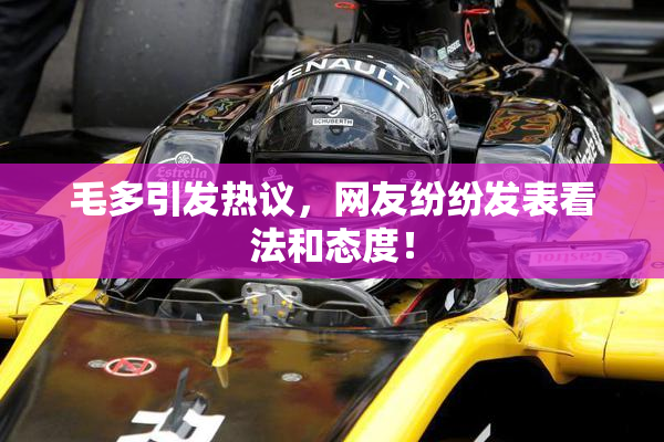 毛多引发热议，网友纷纷发表看法和态度！