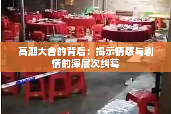 高潮大合的背后：揭示情感与剧情的深层次纠葛