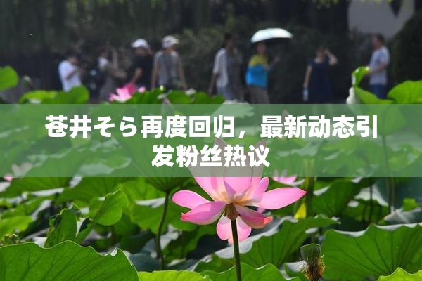 苍井そら再度回归，最新动态引发粉丝热议