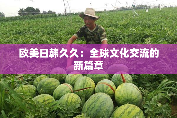 欧美日韩久久：全球文化交流的新篇章