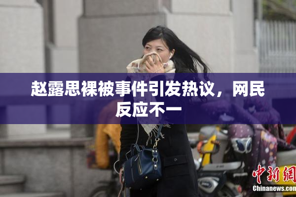 赵露思裸被事件引发热议，网民反应不一