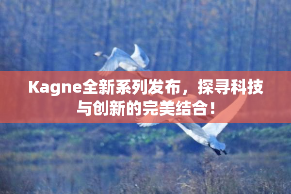 Kagne全新系列发布，探寻科技与创新的完美结合！