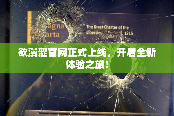 欲漫涩官网正式上线，开启全新体验之旅！