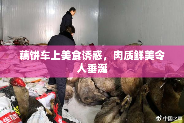 藕饼车上美食诱惑，肉质鲜美令人垂涎