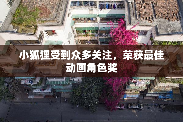 小狐狸受到众多关注，荣获最佳动画角色奖