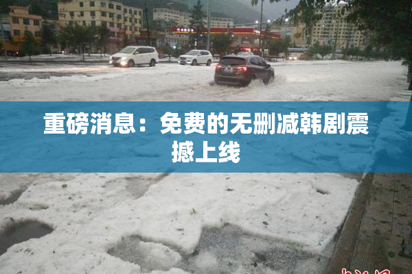 重磅消息：免费的无删减韩剧震撼上线
