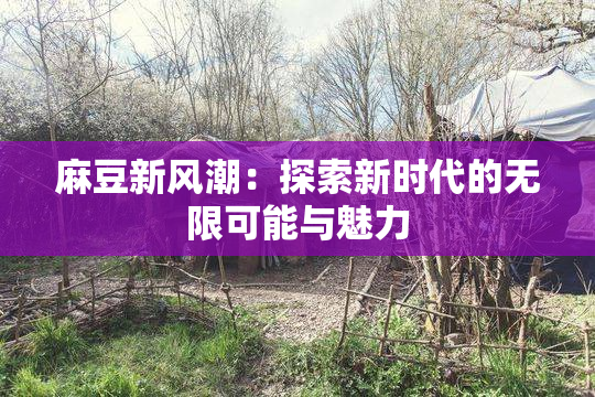 麻豆新风潮：探索新时代的无限可能与魅力