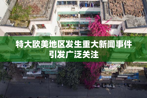 特大欧美地区发生重大新闻事件引发广泛关注