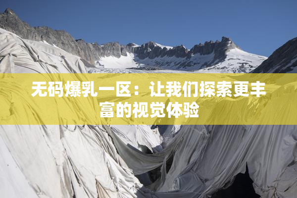 无码爆乳一区：让我们探索更丰富的视觉体验