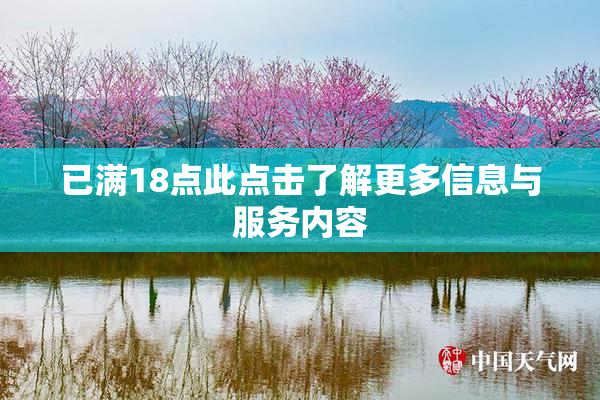 已满18点此点击了解更多信息与服务内容