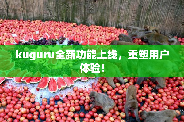 kuguru全新功能上线，重塑用户体验！