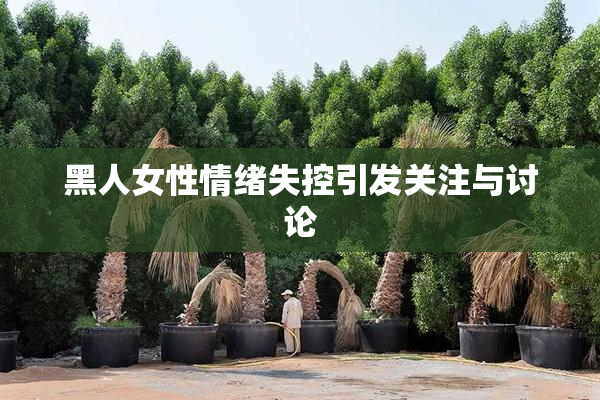 黑人女性情绪失控引发关注与讨论