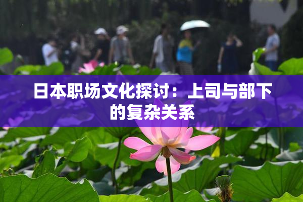 日本职场文化探讨：上司与部下的复杂关系