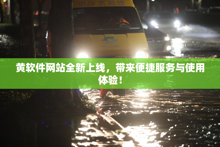 黄软件网站全新上线，带来便捷服务与使用体验！
