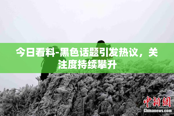 今日看料-黑色话题引发热议，关注度持续攀升