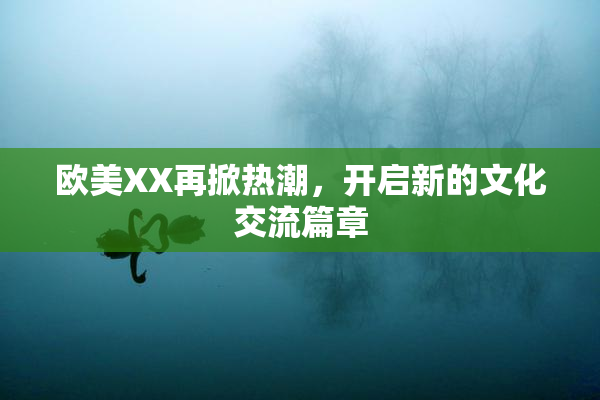 欧美XX再掀热潮，开启新的文化交流篇章