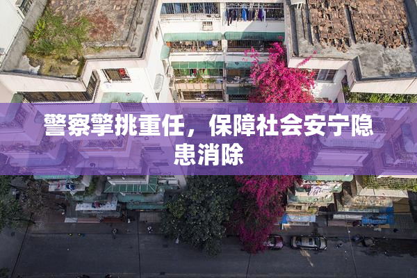 警察擎挑重任，保障社会安宁隐患消除