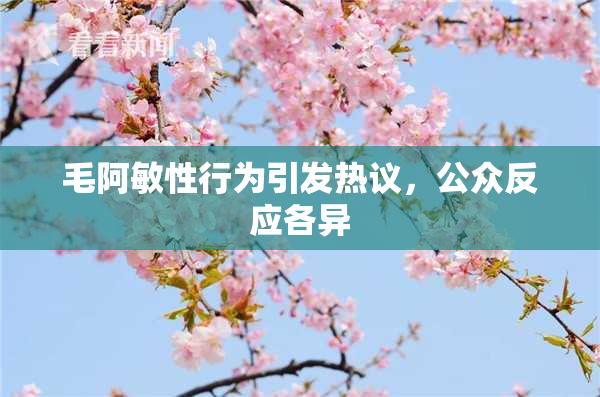 毛阿敏性行为引发热议，公众反应各异
