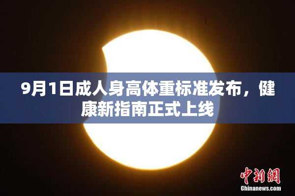 9月1日成人身高体重标准发布，健康新指南正式上线